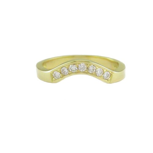 Eternity Rings 18ct. Yellow Gold Fitted Eternity Ring Set with 7 Diamonds