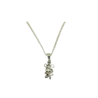 Sterling Silver Double Burren Flower Pendant