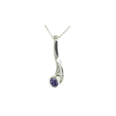 Sterling Silver Iolite Pendant