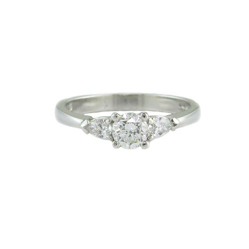 Engagement and Diamond Rings 3 Stone Platinum Diamond Ring