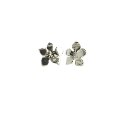 Burren Collection Sterling Silver Large Gentian Burren Flower Earrings