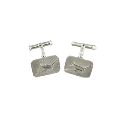 Sterling Silver Aeroplane Cufflinks