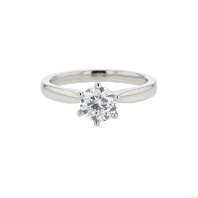 1ct. Platinum Diamond Solitare Ring