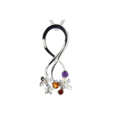 Multi Stone Burren Pendant