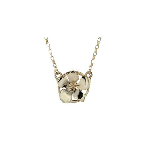 Burren Collection 9ct. Gold Gentian Burren Flower Pendant