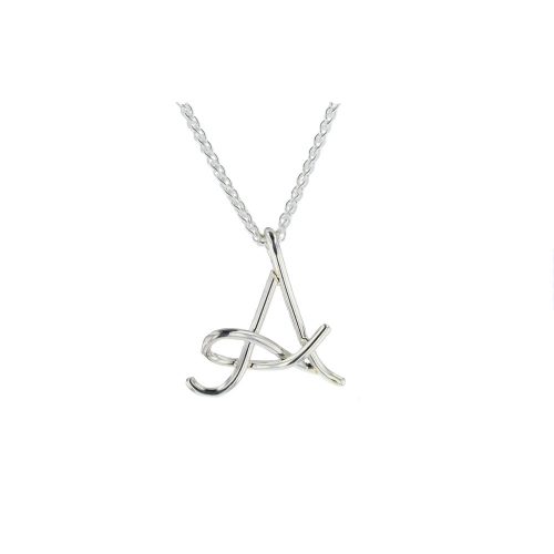 Jewellery Handmade Initial Pendant in Sterling Silver