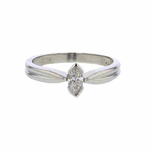 Engagement and Diamond Rings Platinum Ring, Marquise Cut Diamond
