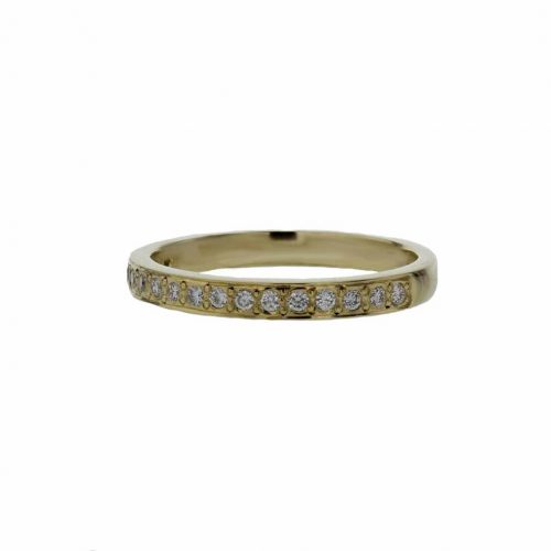 Rings 18ct. Yellow Gold Ring, 17 Pavé set Diamonds
