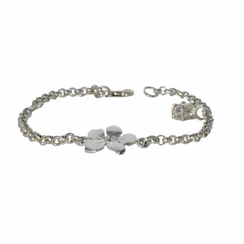Bracelets Sterling Silver Burren Flower Charm Bracelet