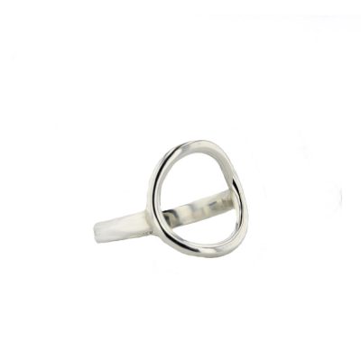 Open Oval Sterling Silver Ring