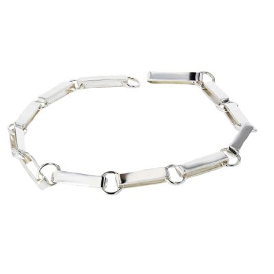 Handmade Sterling Silver Flat Link Bracelet