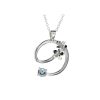 Burren Collection Sterling Silver and Blue Topaz Burren Pendant
