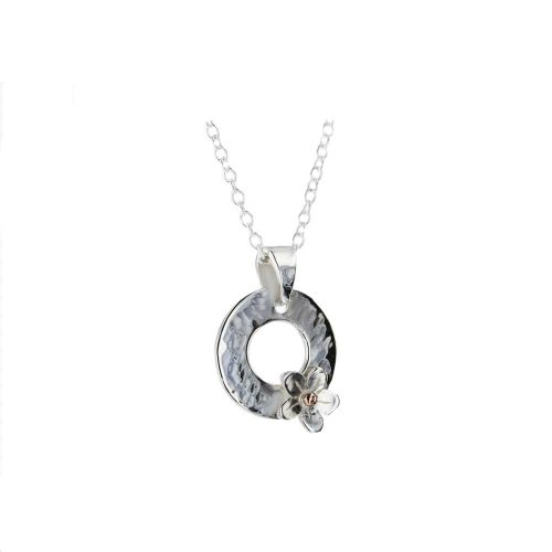 Burren Collection Single Burren Flower Silver Pendant