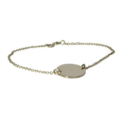 9ct. Gold Round Disc Bracelet