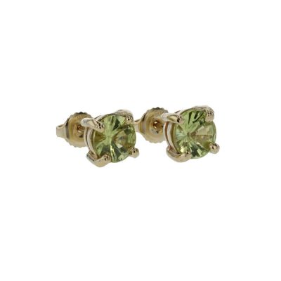 9ct. Yellow Gold Peridot Earrings