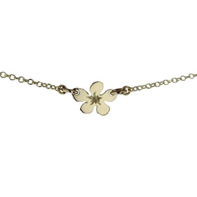 9ct Yellow Gold Burren Flower Choker