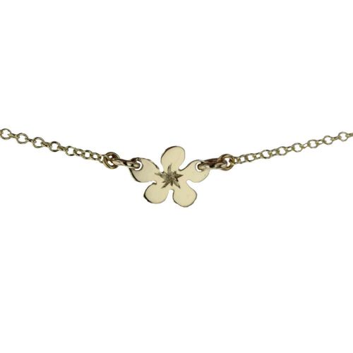 Burren Collection 9ct Yellow Gold Burren Flower Choker