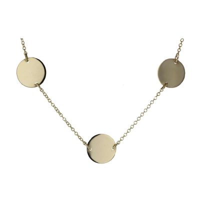 9ct. Yellow Gold Disc Pendant