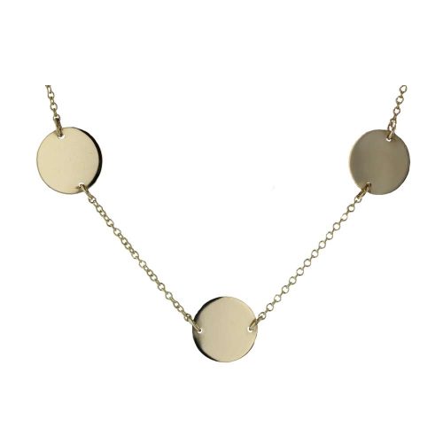 Gold Pendants 9ct. Yellow Gold Disc Pendant