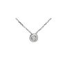 18ct Gold Pendants 0.25ct Floating Diamond Pendant in 18ct White Gold