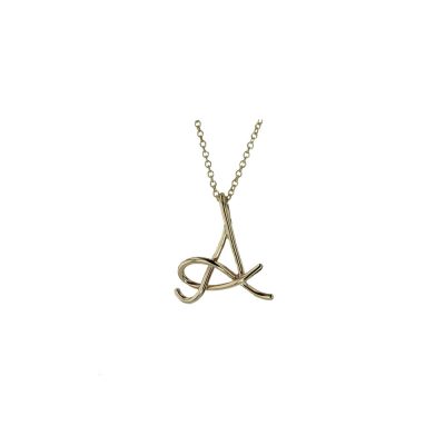 9ct Yellow Gold Initial Pendant