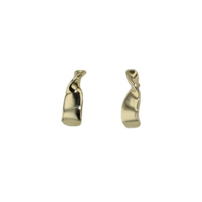 9ct. Yellow Solid Gold Twist Earrings