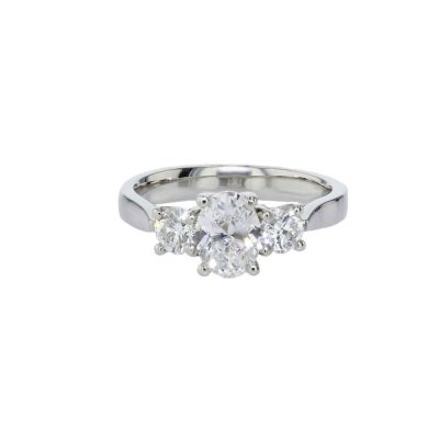 Trilogy - 3 Stone Platinum Diamond Ring