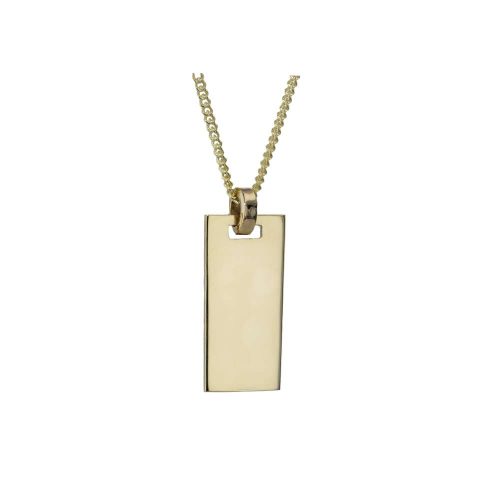 Gents Jewellery 9ct. Gold Gents Ogham Personalised Pendant