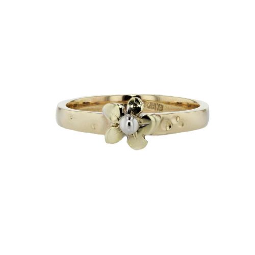 Burren Collection 9ct Yellow Gold Burren Flower and Raindrop Ring