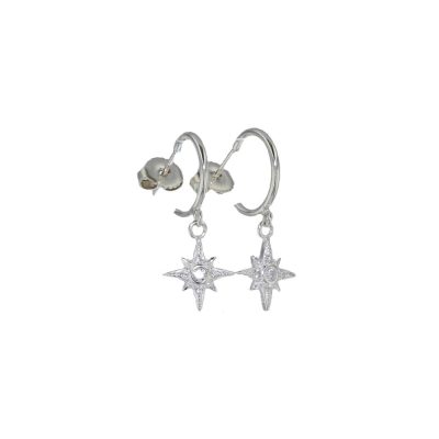 Star Hoop Earrings