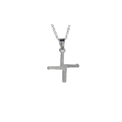 Handmade St Brigid's Cross in Sterling Silver