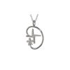 Burren Silver Pendants Handmade St Brigid’s Cross Encircled with a Burren Flower