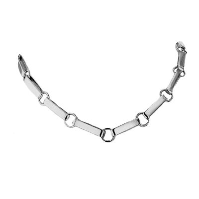 Handmade Sterling Silver Flat Link Chain