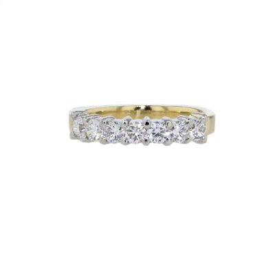 7 Diamond Eternity Ring in 18ct Yellow Gold