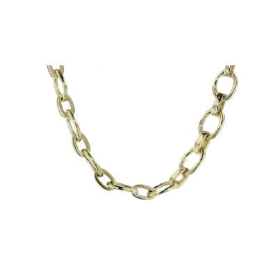 Oval Link 9ct Yellow Gold Handmade Chain