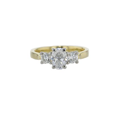 Trilogy - 3 Stone 18ct Yellow Gold Diamond Ring
