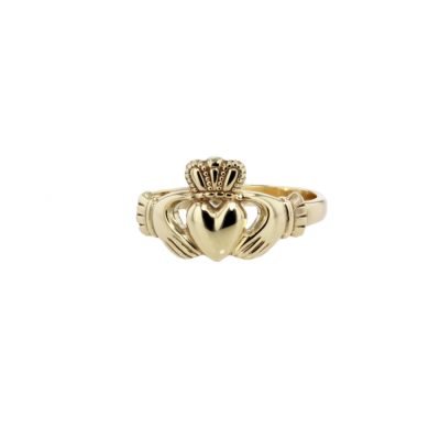 9ct Yellow Gold Ladies Claddagh Ring