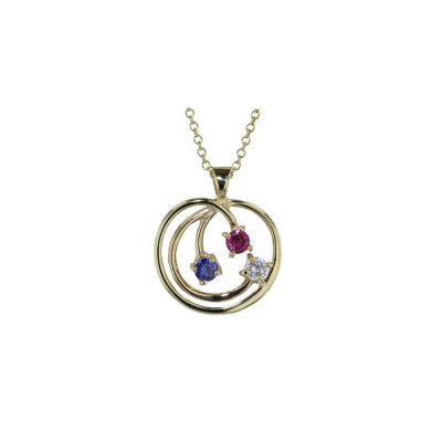 9ct Gold Birthstone Gemstone Pendant