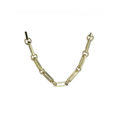 Flat Link 9ct Solid Gold Handmade Chain