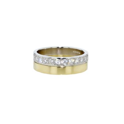 Platinum and 18ct Yellow Gold Diamond Ring