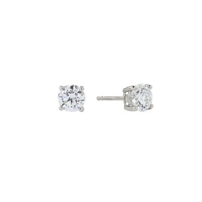 1ct. LAB Diamond Earring, 18ct White Gold