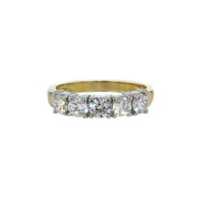 1.25ct Diamond Eternity Ring, 18ct Yellow Gold
