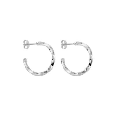 Twisted Silver Hoop