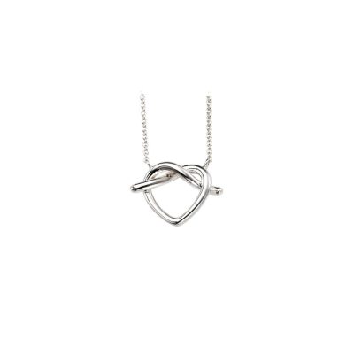 Pretzel Heart Shaped Pendant